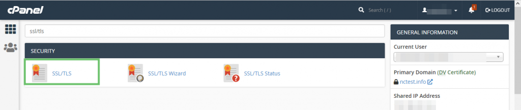 SSL Certificates in cPanel