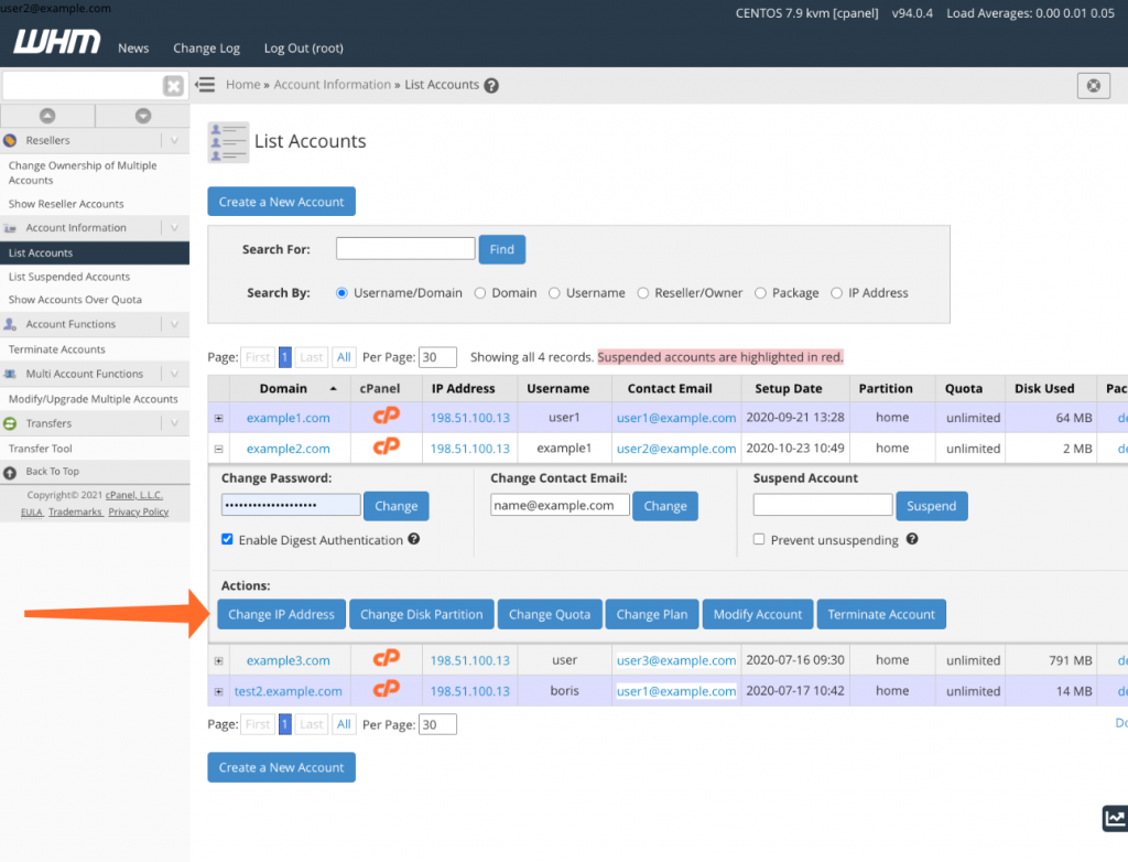  Domain in cPanel