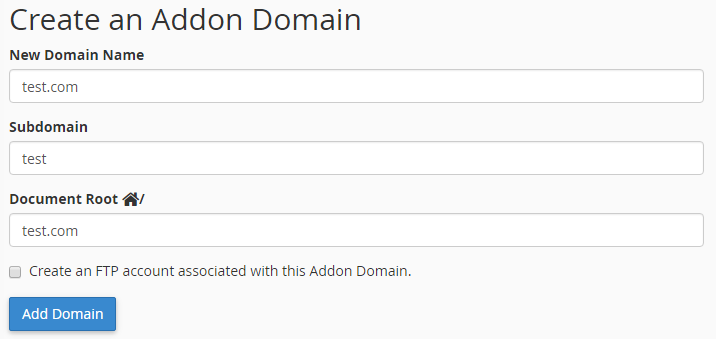 Add Domain