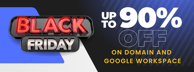 Black Friday Domain Offer at F60 Host – Get up to 90% OFF on Domain And Google Workspace