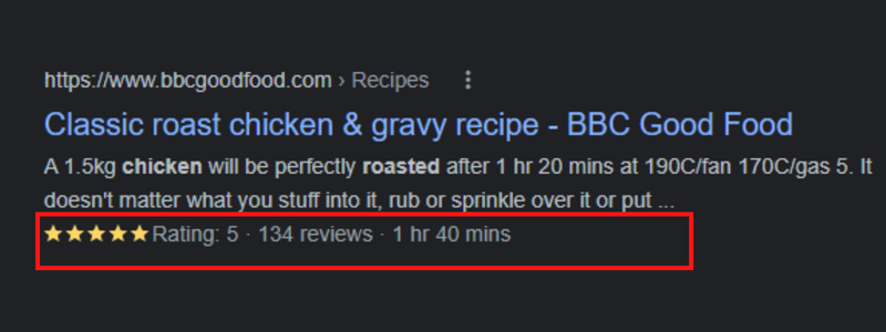 Recipe Snippet