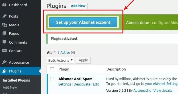 Set up your Akismet Account