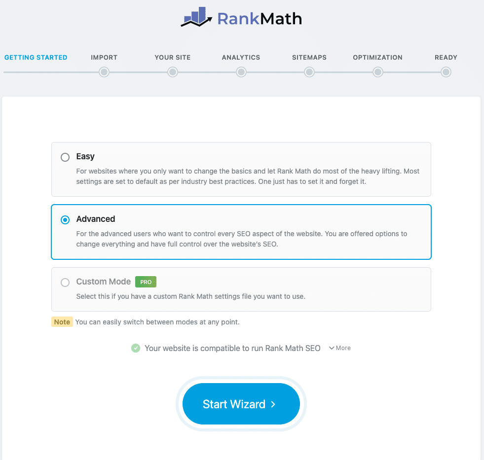 Rank Math Getting Started