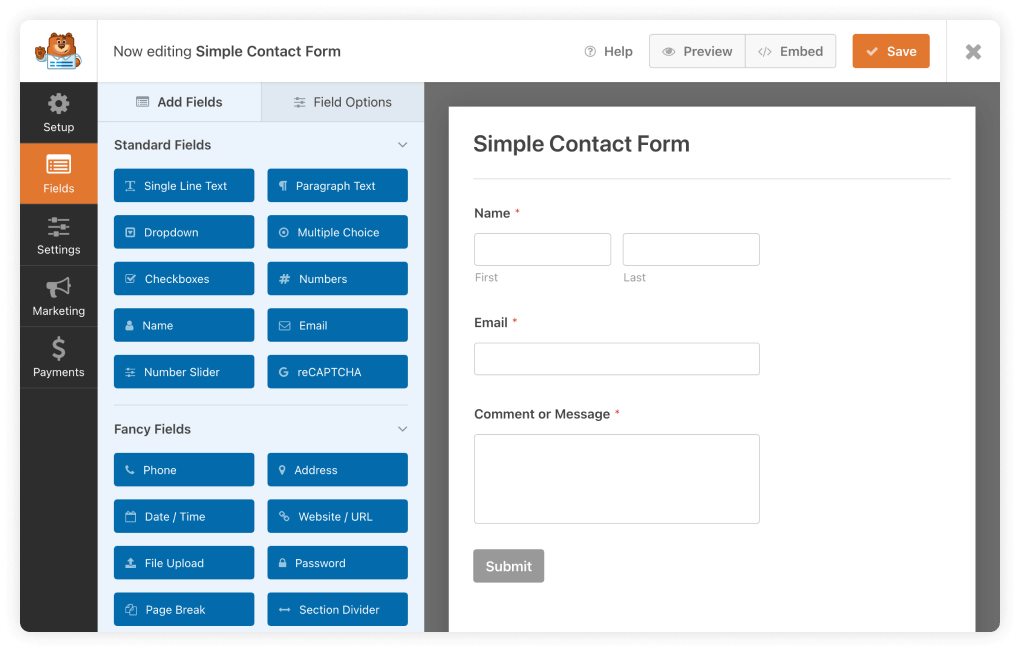 WPForms Contact Form